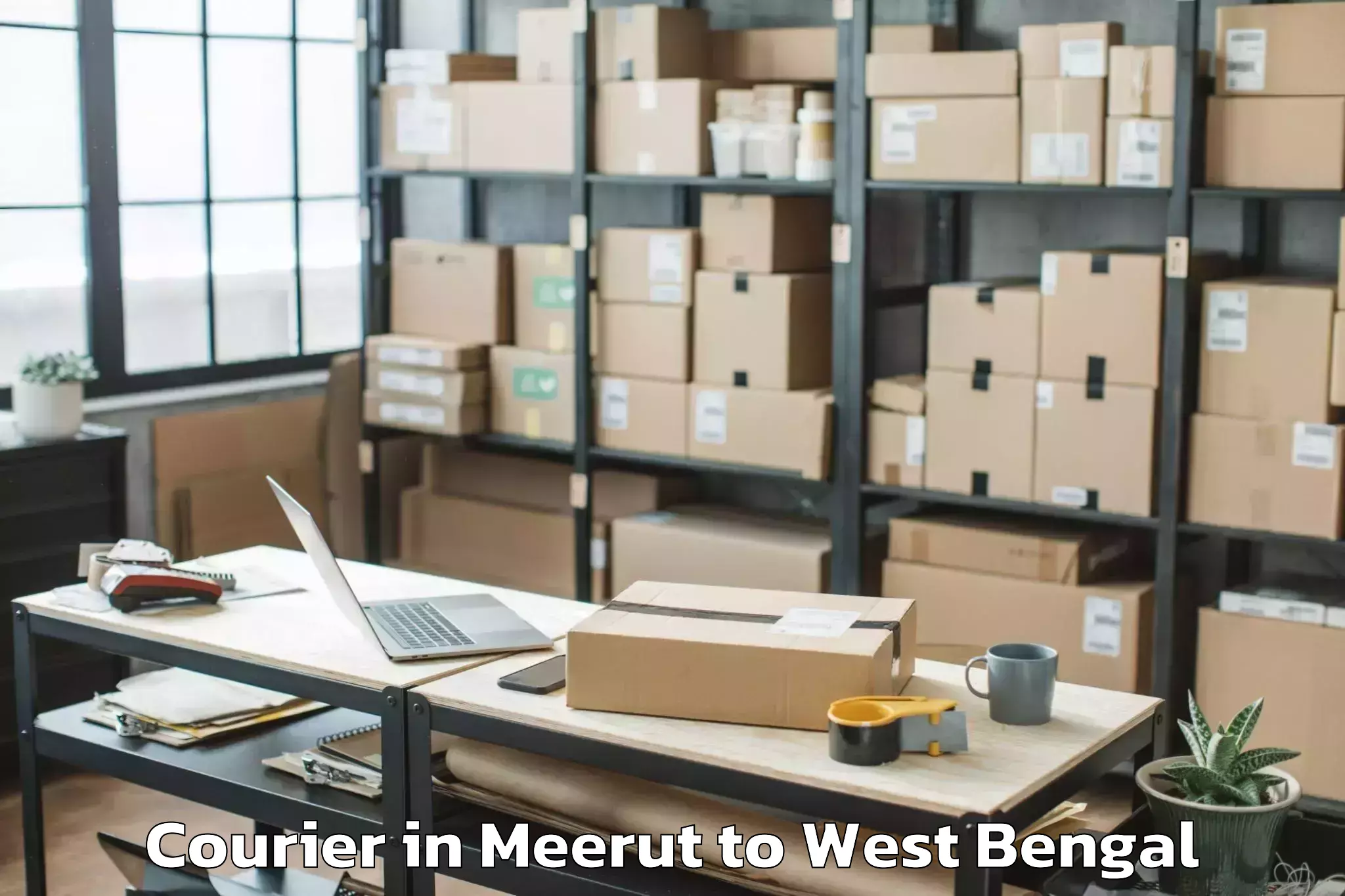 Expert Meerut to Santipur Courier